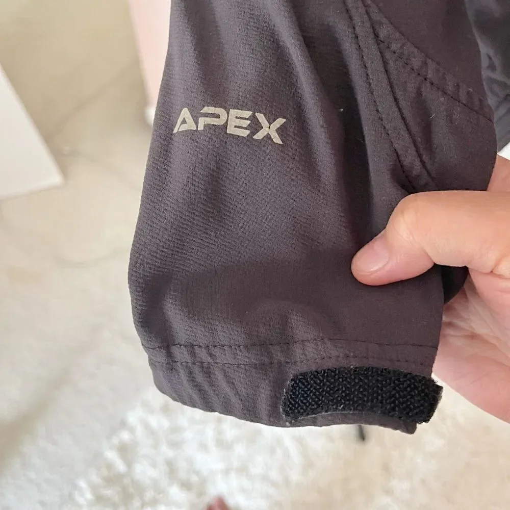 The Northface Apex Flight Series Logo Full Zip Mock Neck Lightweight Jacket